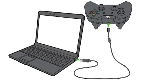 Connect Xbox Controller to PC using a USB cable