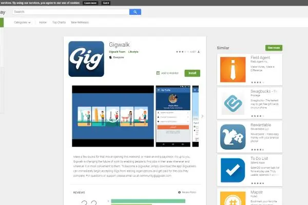 Using Gigwalk App