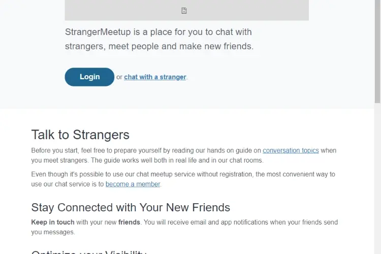 Strangers  MeetUp 