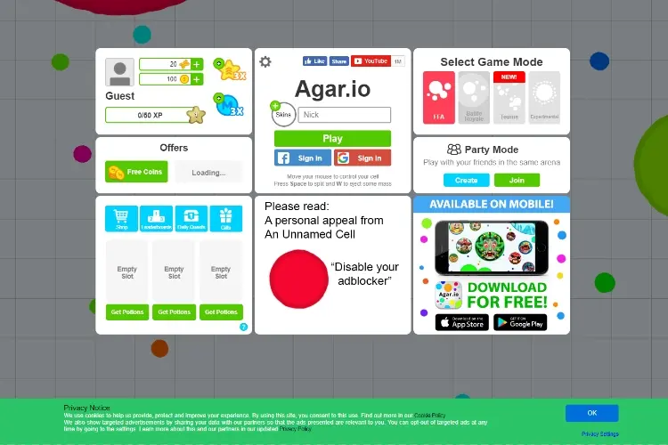 Most Cool And Interesting Websites To Kill Time - roblox agar io free robux tool download