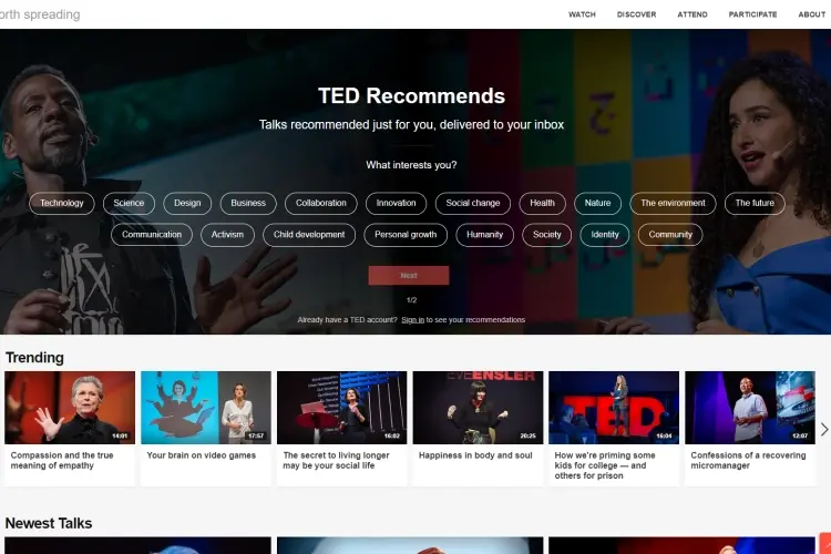 Most Cool and Interesting Websites to Kill Time: TED