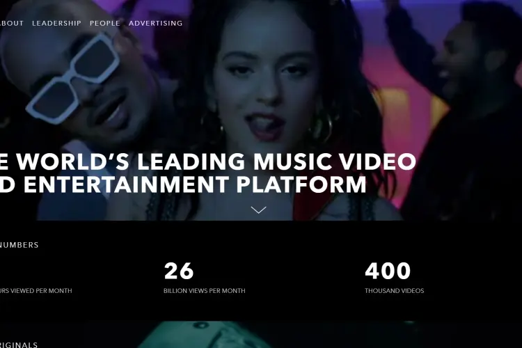 Top Video Sharing Sites of 2023: VEVO