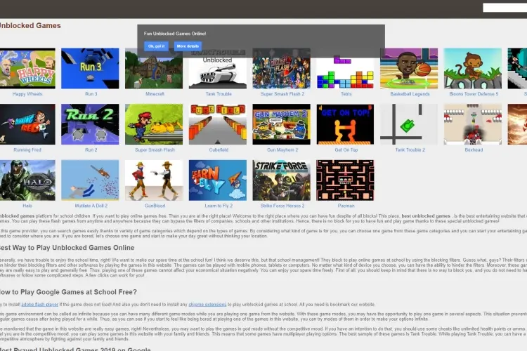 site google unblocked games