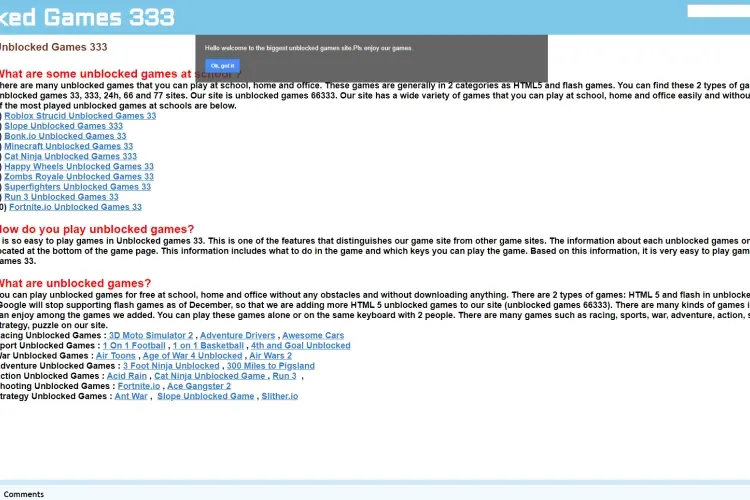 Unblocked Games 333 Roblox