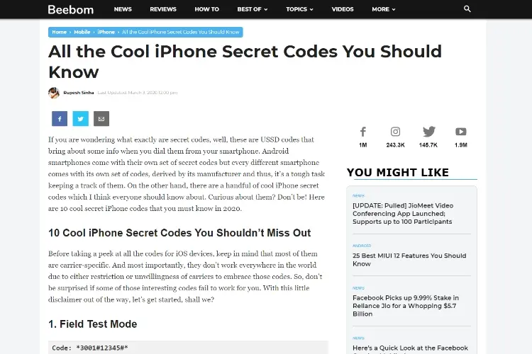 Secret Code to Check SMScenter