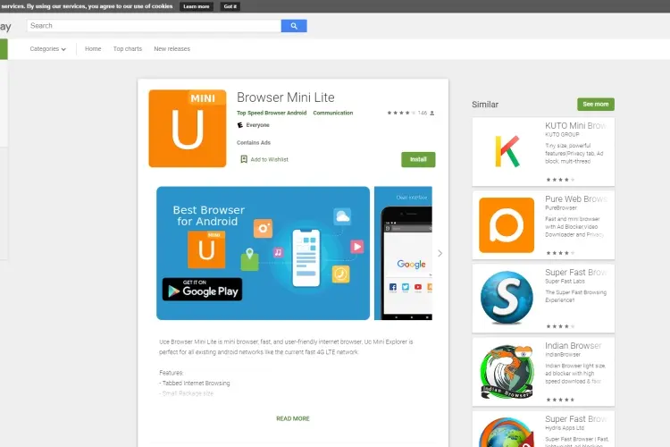Uce Browser MiniLite